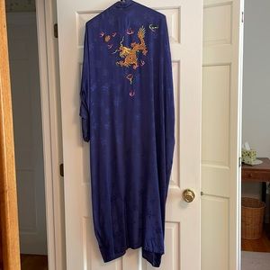 Vintage 100% Silk Kimono from Hong Kong hand tailored